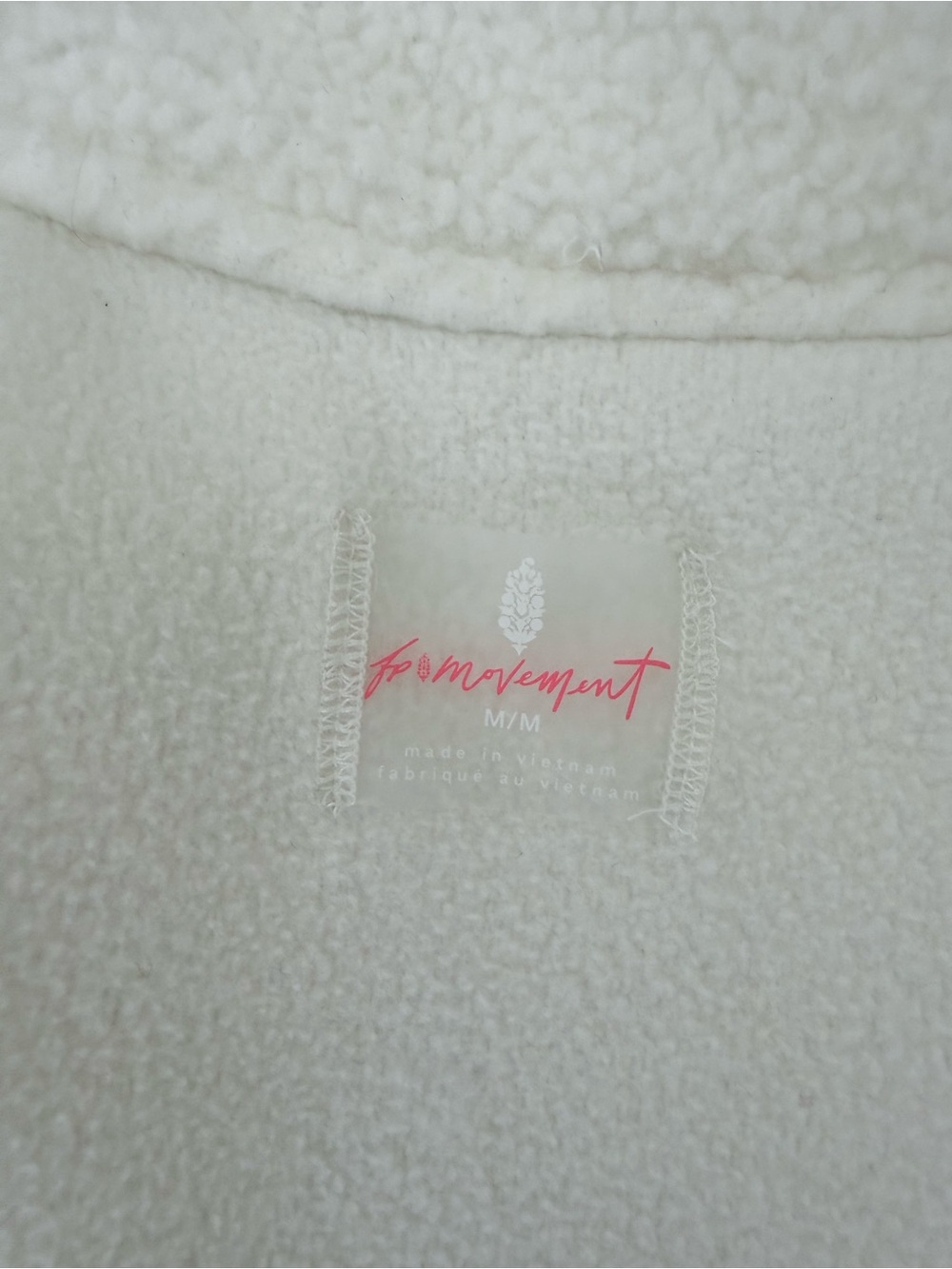 Free People Hit the Slopes Patch Fleece Jacket with Navy Trim- NWOT - Picture 9 of 15